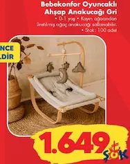 BEBEKONFOR OYUNCAKLI AHŞAP ANA KUCAĞI GRİ - DÖNENCE DAHİLDİR fiyat ve kampanya bilgisi